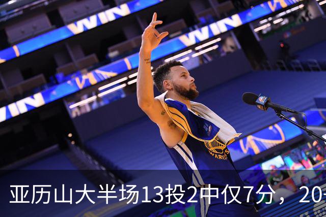亚历山大半场13投2中仅7分，20+纪录告急