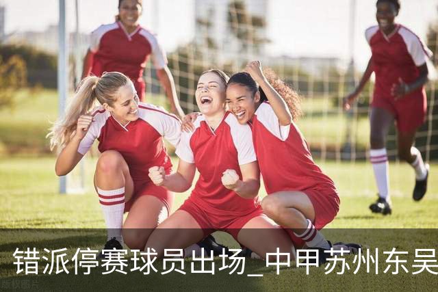 错派停赛球员出场 中甲苏州东吴被判以0比3告负